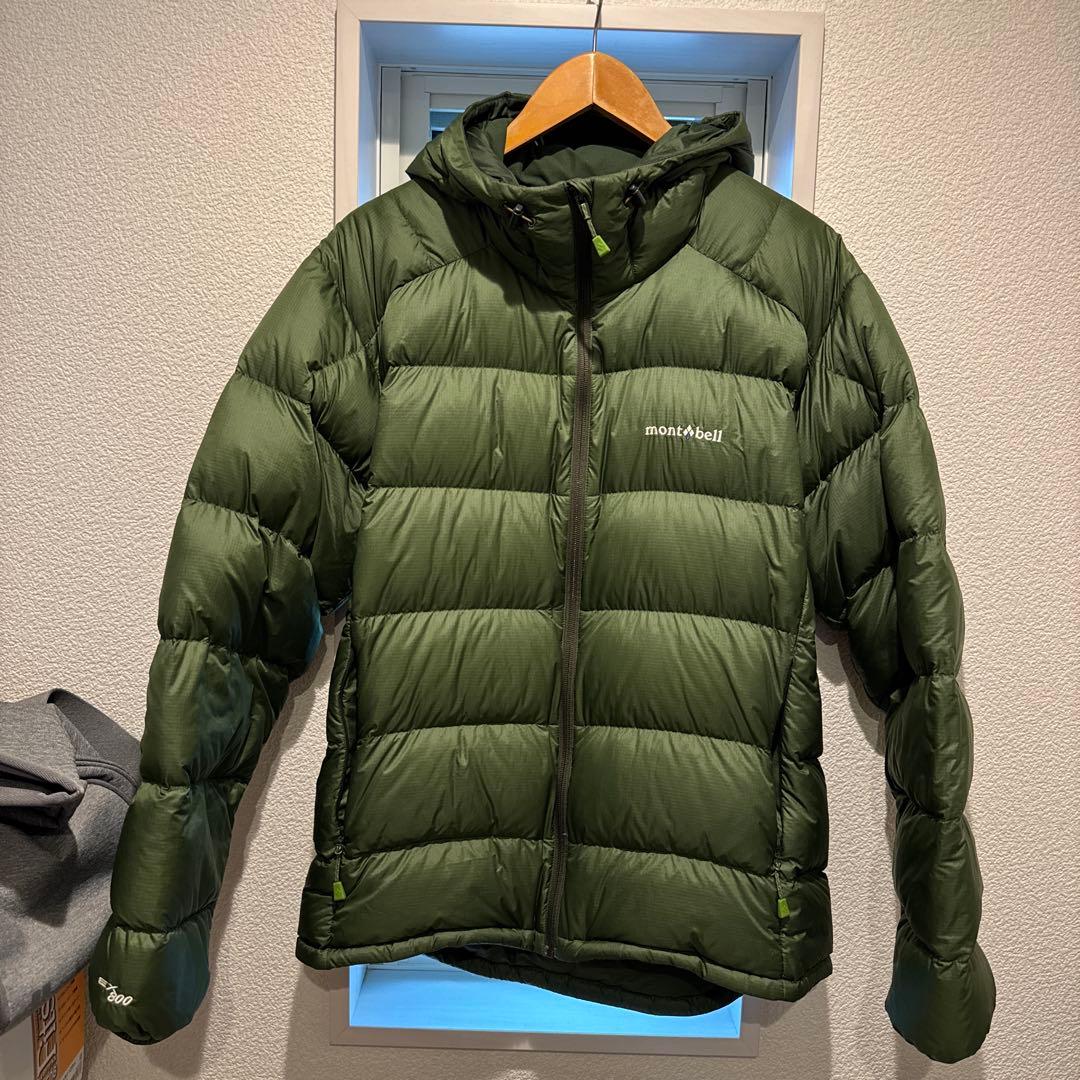 montbell モンベル ライトアルパインダウン パーカ 緑 - メルカリ