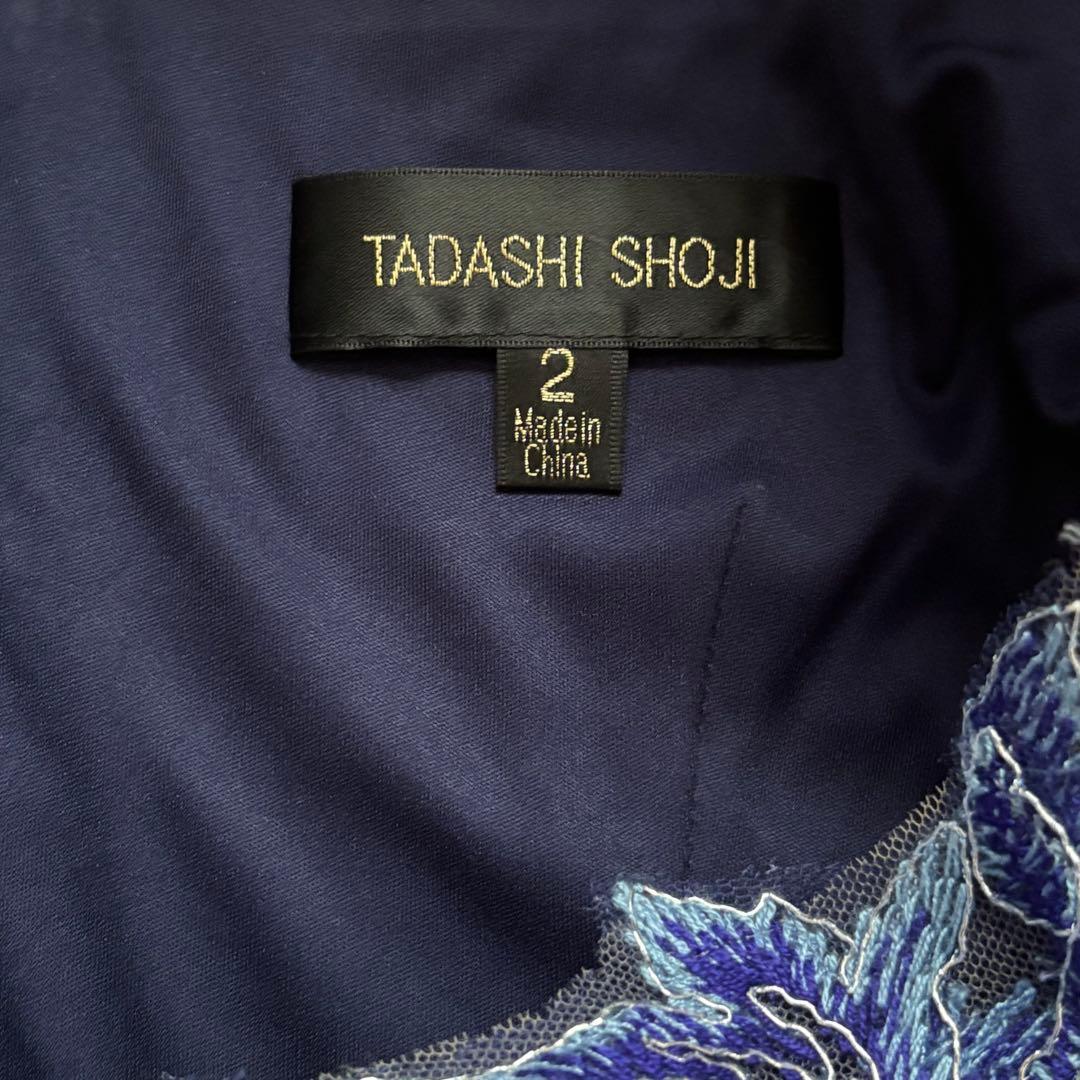 Tadashi Shoji ロイヤルブルー 花柄 総レースドレス - メルカリ