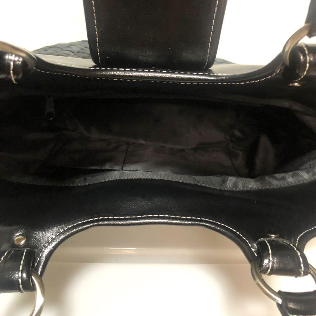 未使用級 皇室御用達】濱野 ハンドバッグ 籠バッグ レザー×編み込み