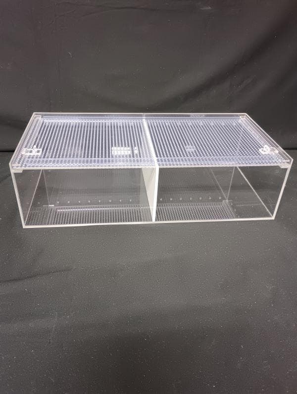 爬虫類 小動物 ケージ 1本で2生体の飼育ができるガラスより透過率高く取扱い楽く Amazon | 爬虫類 ケージ グラステラリウム 飼育ケース 大 爬虫類