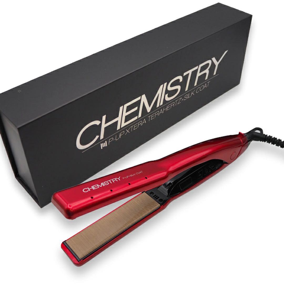 ケミストリーアイロン（レッド） P-UP ヘアアイロン ストレートアイロン 28mm エクステラ ケミストリー