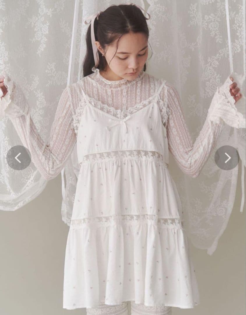 merry jenny flowerフレアベビードール ピンク