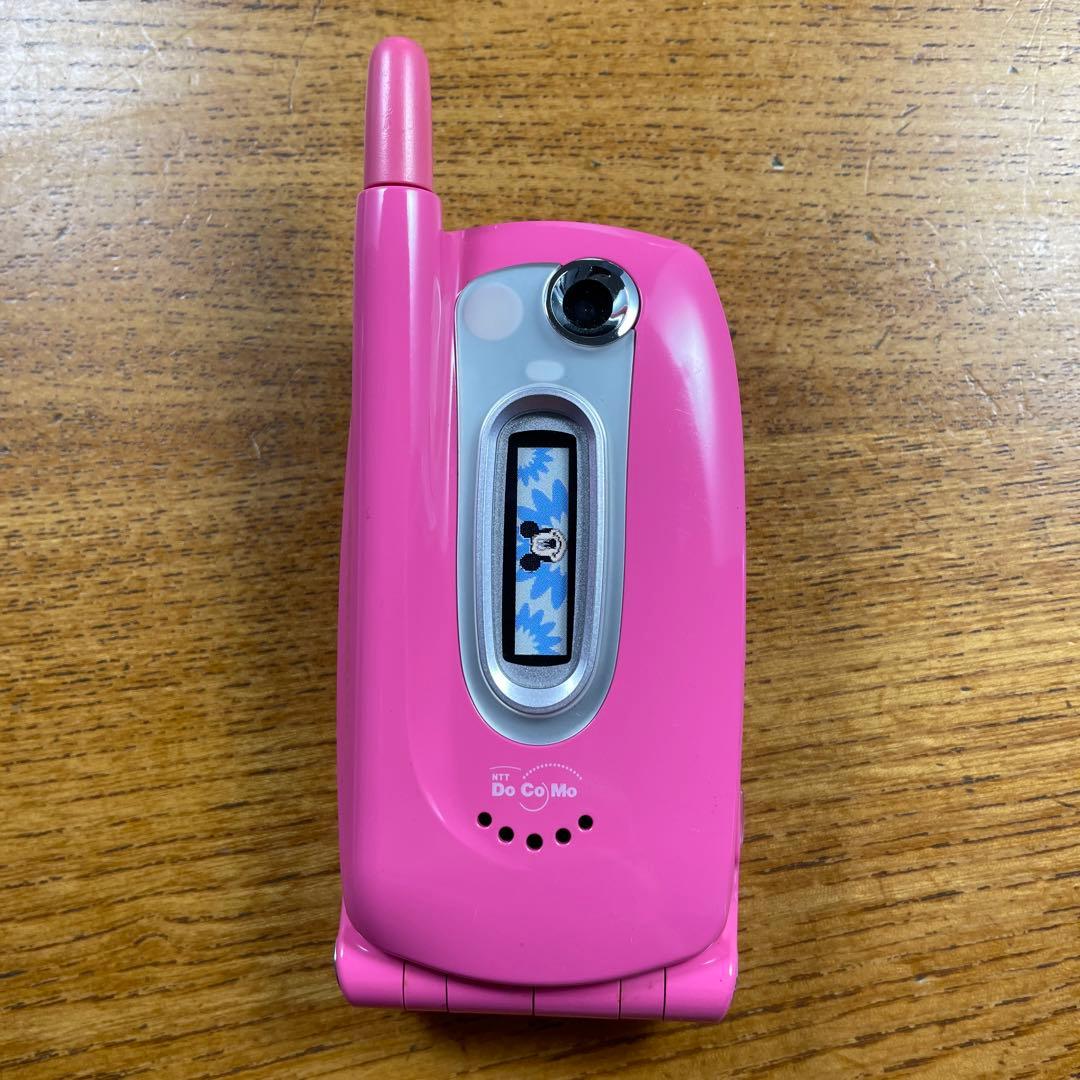 未使用新品］MICKEYミッキーの待受け画面 ドコモN251iSガラケーモック