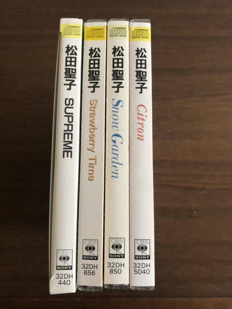 松田聖子 旧規格4タイトルセット 消費税表記なし 帯付属 CSR刻印あり