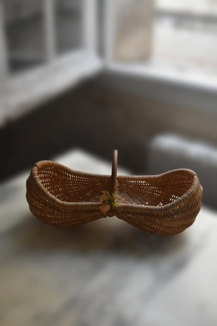 美品 フランスアンティーク 可愛いピーナツ型パニエ ヴィンテージ