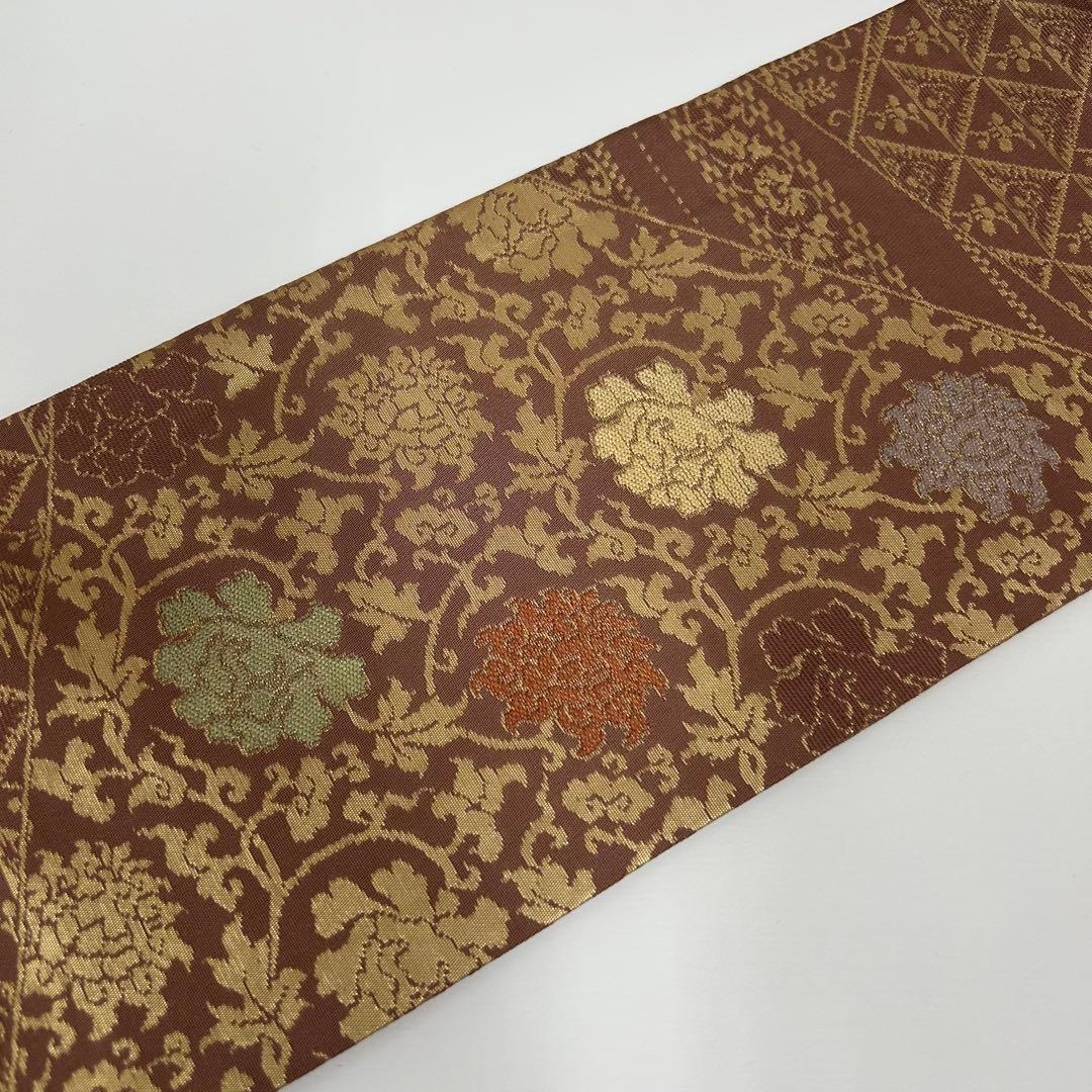s*中様 1000円売切り 名古屋帯 名物裂 花唐草 正絹 MO-9740 - メルカリ