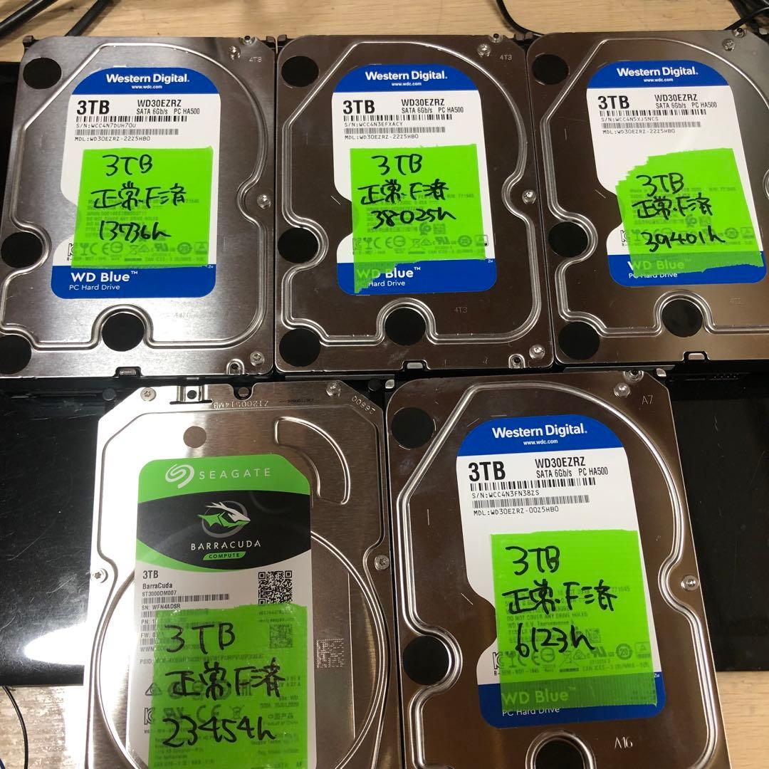 836 3TB HDD 3.5インチ 正常 5個 日立（HITACHI） HITACHI 3.5インチ 内蔵ハードディスク ドライブ HDD