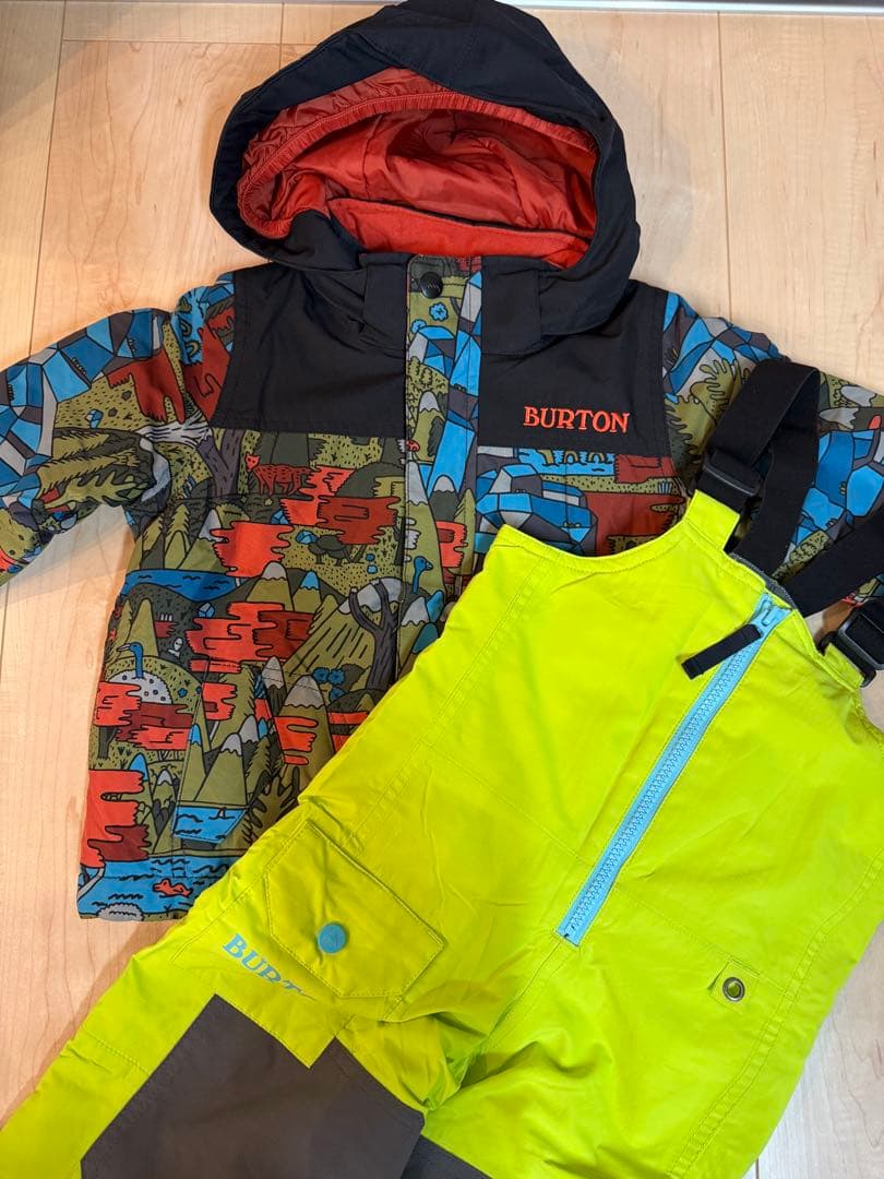 ☆極美品【バートン】上下セット スノーウェア キッズ 子供 2T 90cm