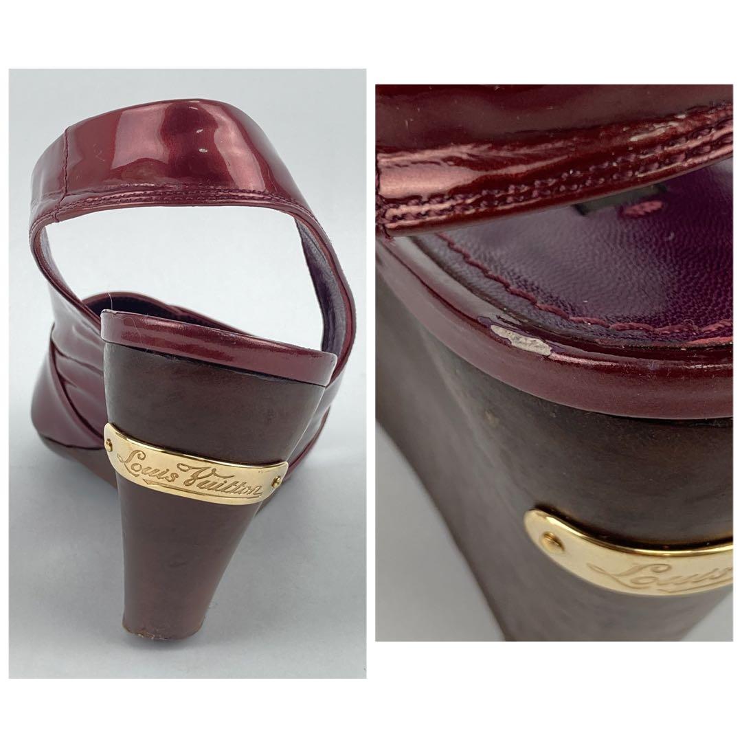 LOUIS VUITTON ルイヴィトン LV サンダル ヒール 37ハーフ - メルカリ