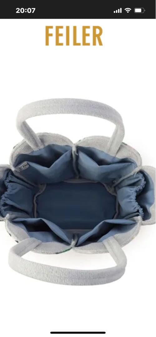 新品未使用 タグ付き フェイラー ピュールミュゲ トートバッグ - メルカリ