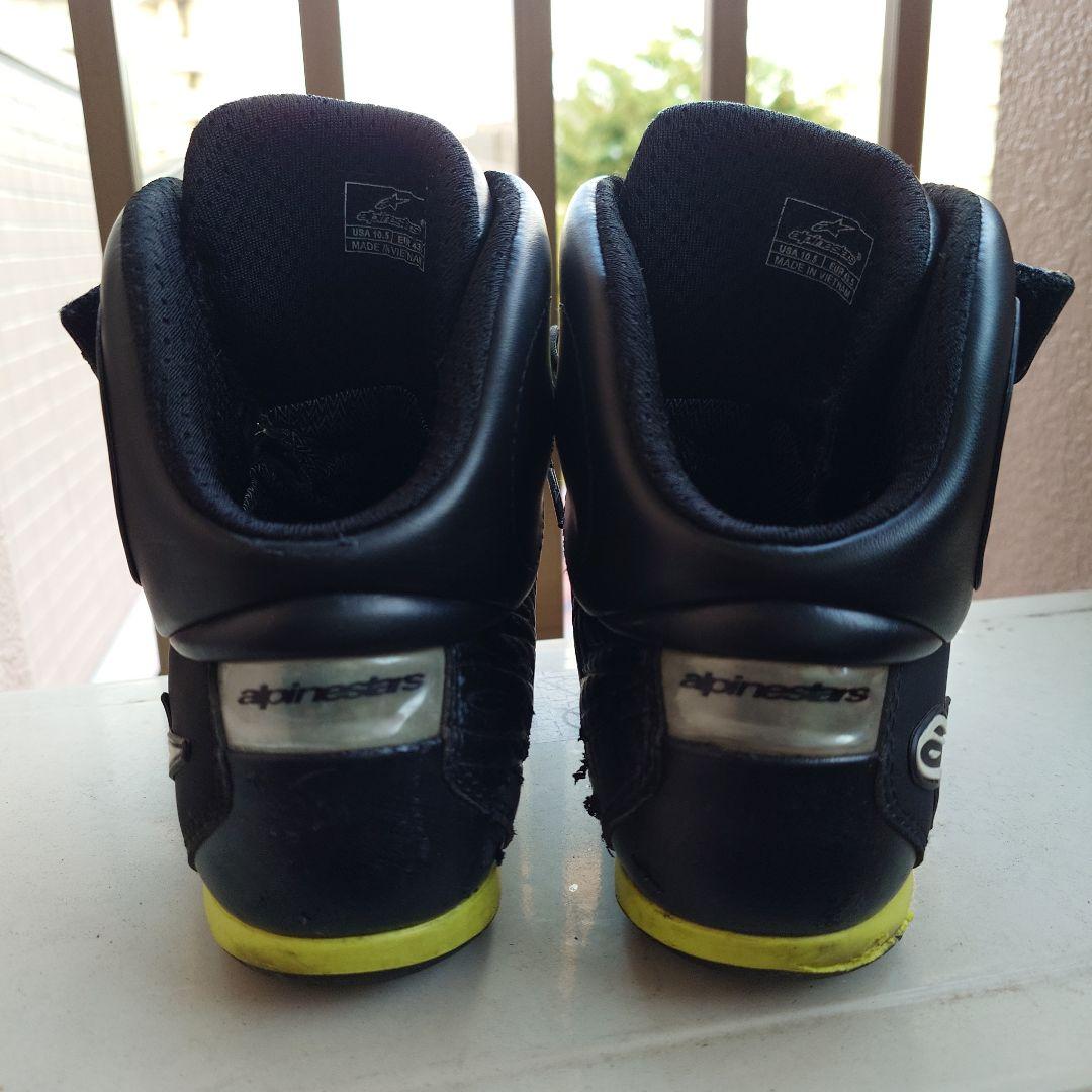 alpinestars バイク用ハイカット靴 黒/黄 - メルカリ
