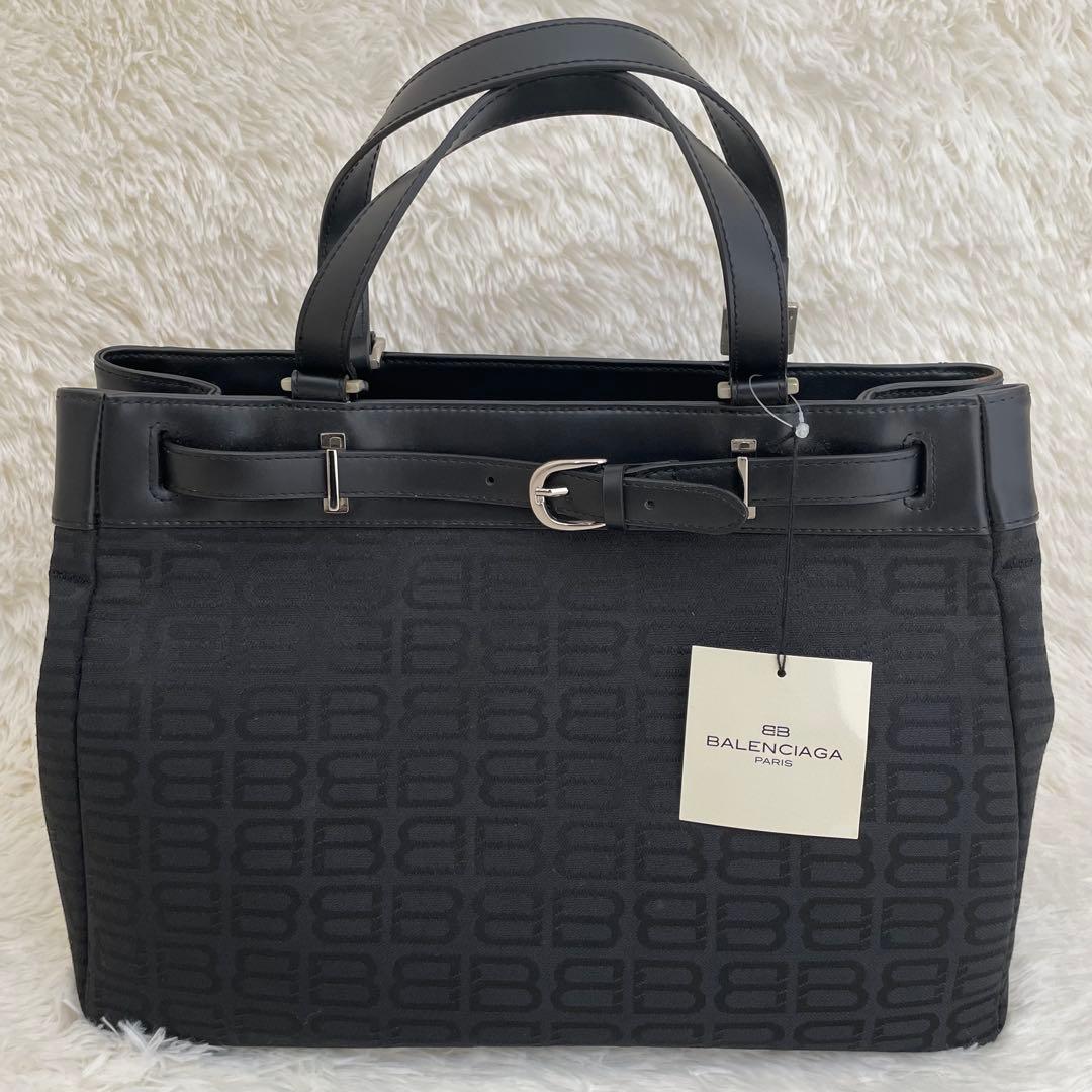 新品未使用 バレンシアガ トートバッグ BB柄 キャンバス レザー ブラックA4 楽天市場】BALENCIAGA バレンシアガ ハードウェア レザー キャンバス
