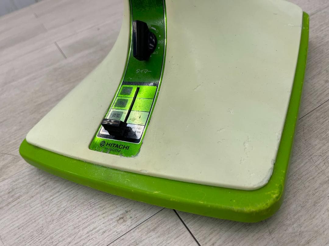 昭和レトロ 日立 扇風機 H-30TM さわ風 グリーン 動作確認済 - メルカリ