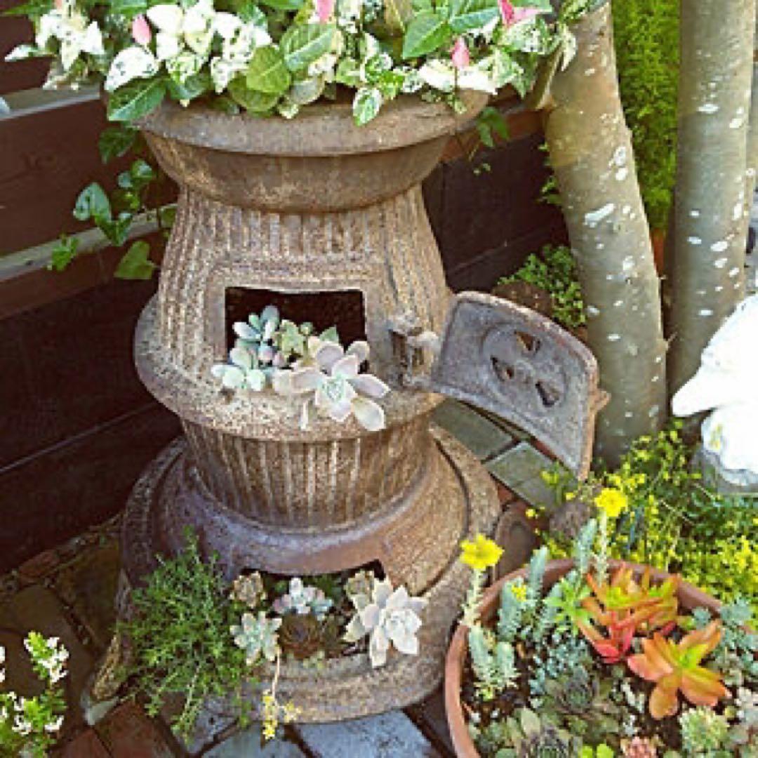 アンティーク 昭和レトロ だるまストーブ 寄せ植えにも - メルカリ