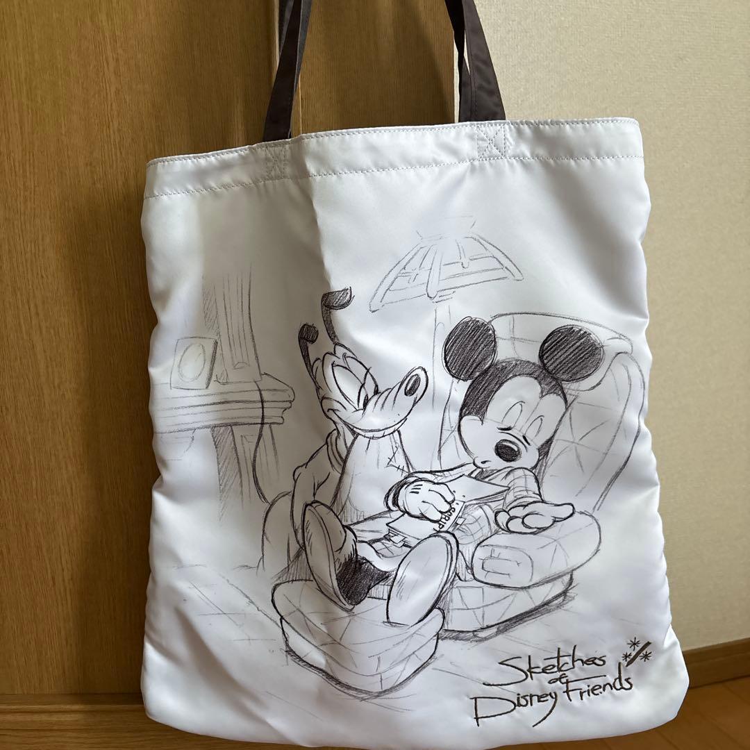 東京ディズニーリゾート限定 ミッキー&プルート スケッチ風バッグ 鉛筆