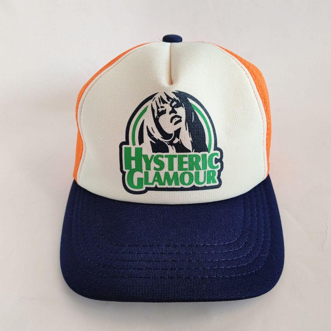 HYSTERIC GLAMOUR メッシュキャップ girl オレンジ×ネイビー HYSTERIC GLAMOUR メッシュキャップ girl オレンジ×ネイビーの通販はau