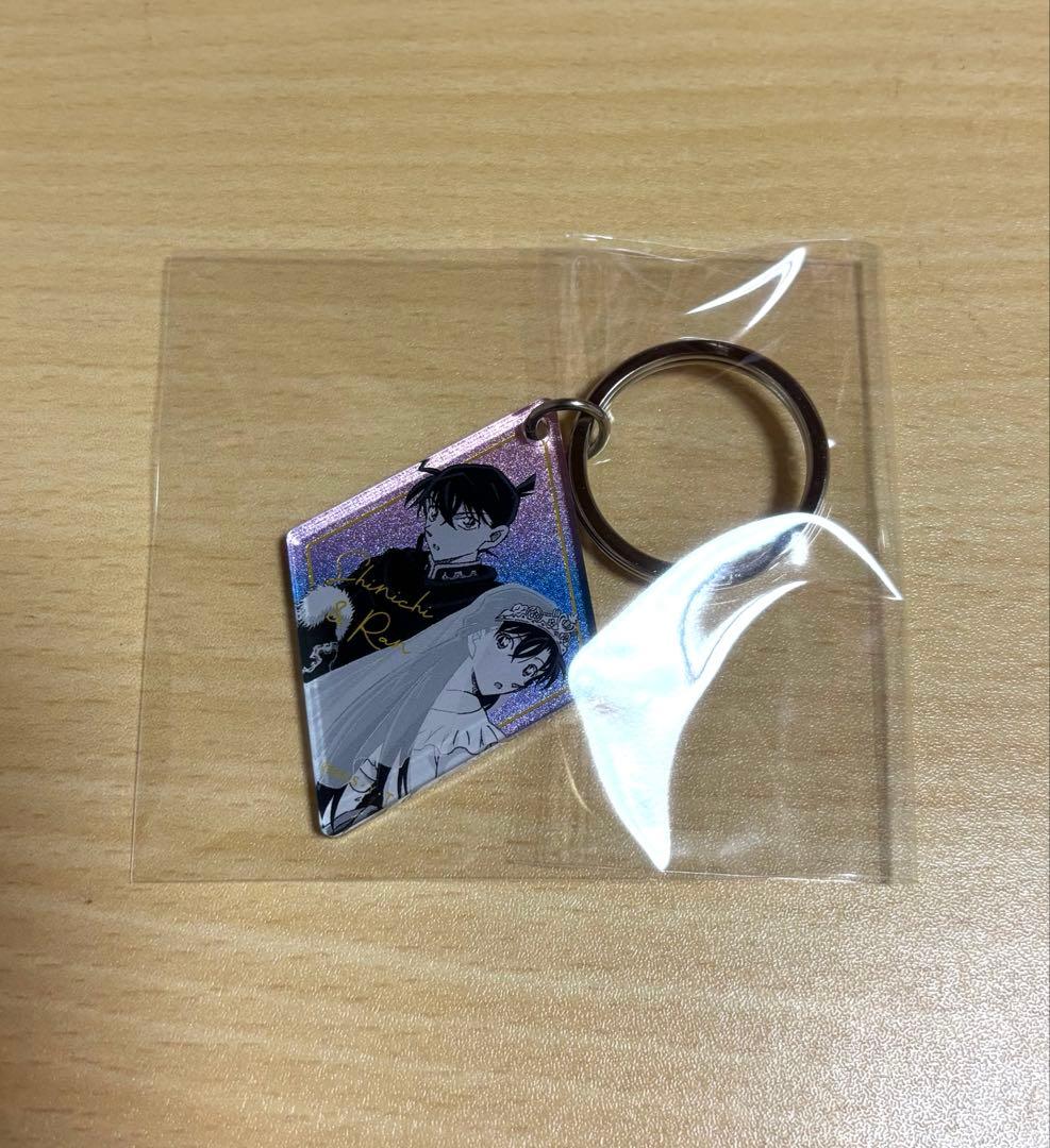 名探偵コナン 工藤新一 毛利蘭 キーホルダー 黒衣の騎士 - メルカリ