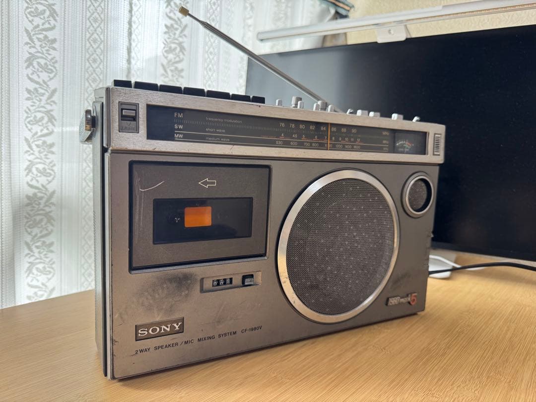 SONY CF−1980Ⅴラジカセ AM/SW/FMカセットプレーヤー - メルカリ