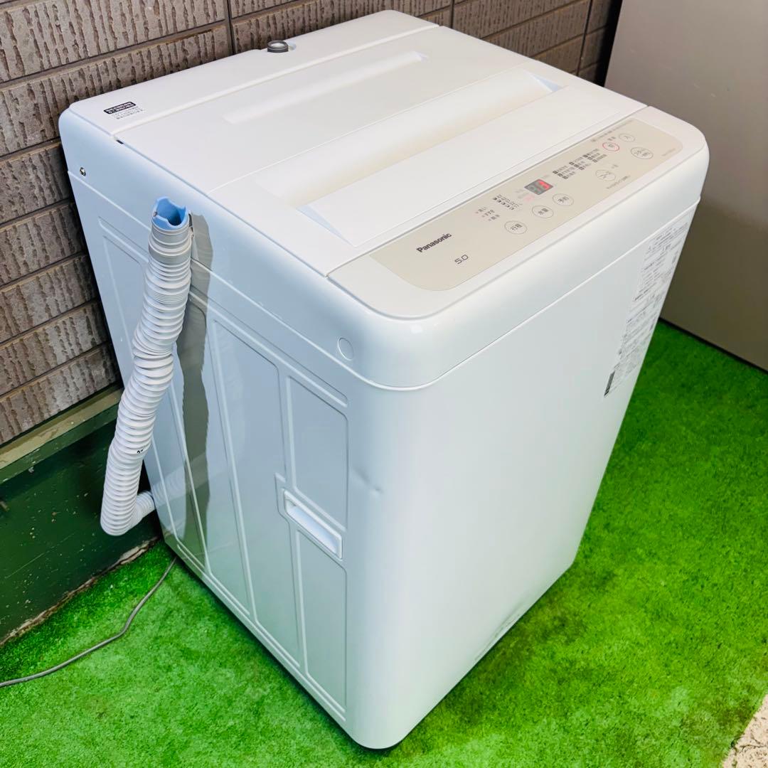 洗濯機 5.0kg Panasonic 2021年製 人気【地域限定配送無料】