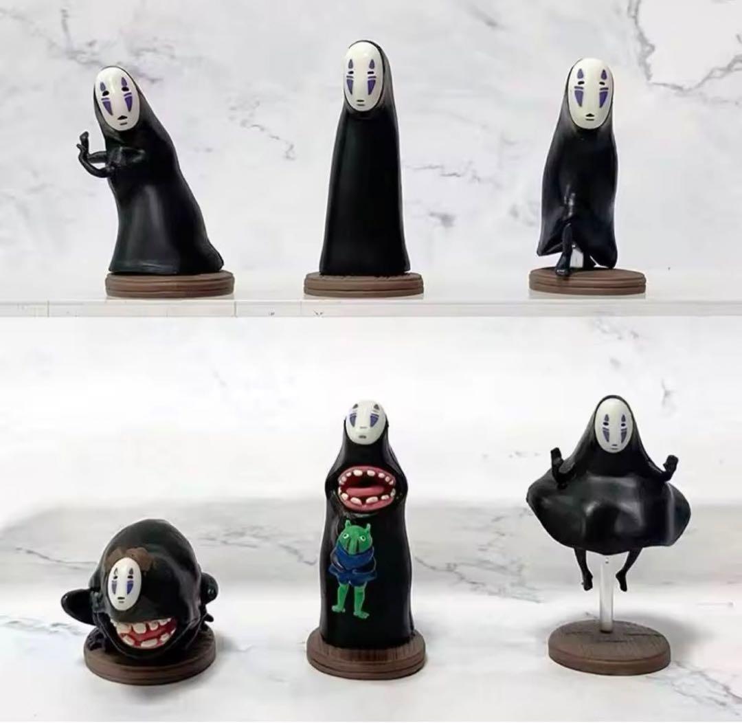 スタジオジブリカオナシ 置物 セット 千と千尋の神隠し6種類 - メルカリ