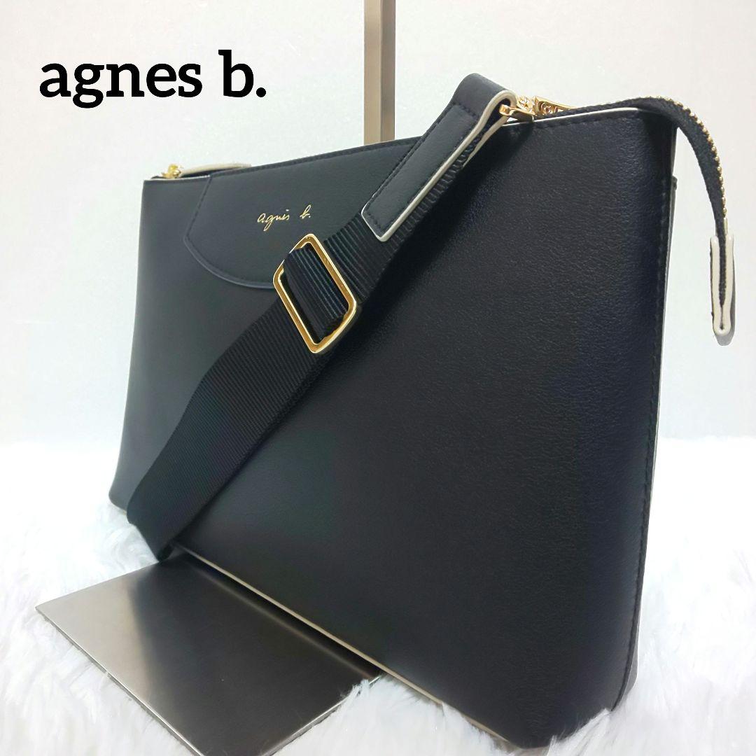 ✨極美品✨アニエスベー ショルダーバッグ サコッシュ 2way レザー