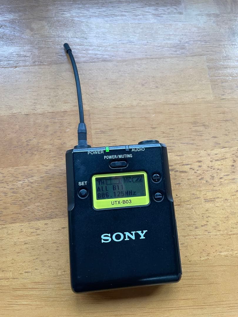 SONY ワイヤレスマイク URX-P03 UTX-B03