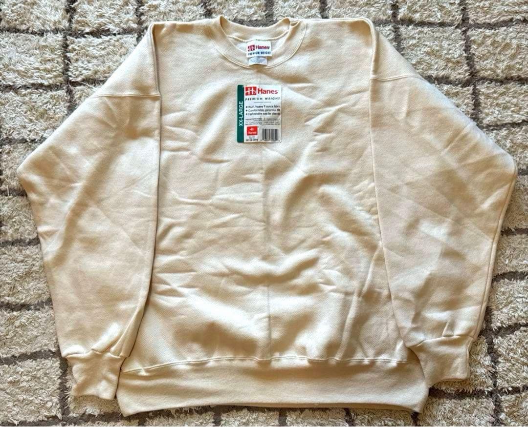Hanes PREMIUM WEIGHT デッドストック オフホワイト OVY
