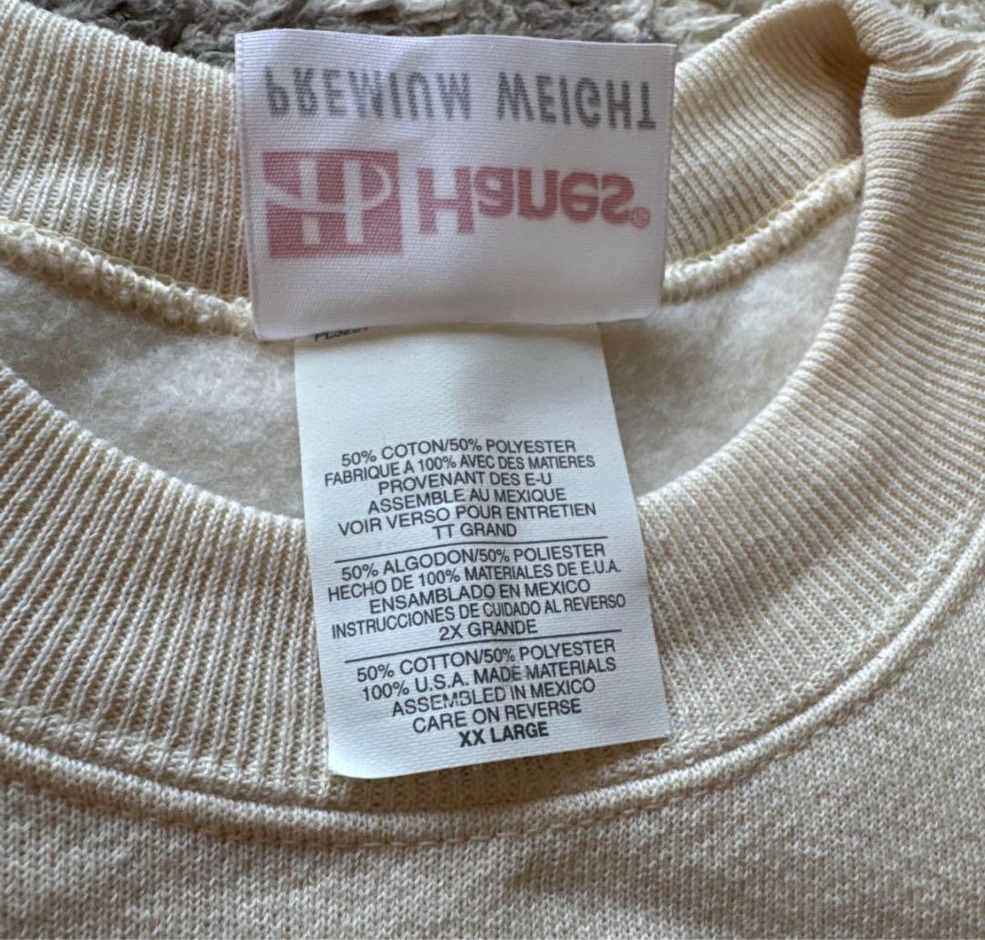 Hanes PREMIUM WEIGHT デッドストック オフホワイト OVY