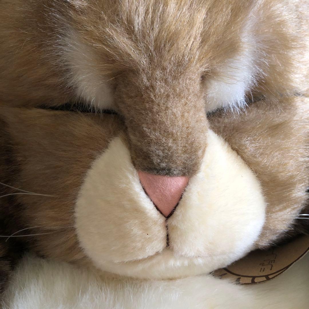 オリエンタルトーイ ジョリーマンマ 特大 眠り猫ぬいぐるみ 紙タグ有