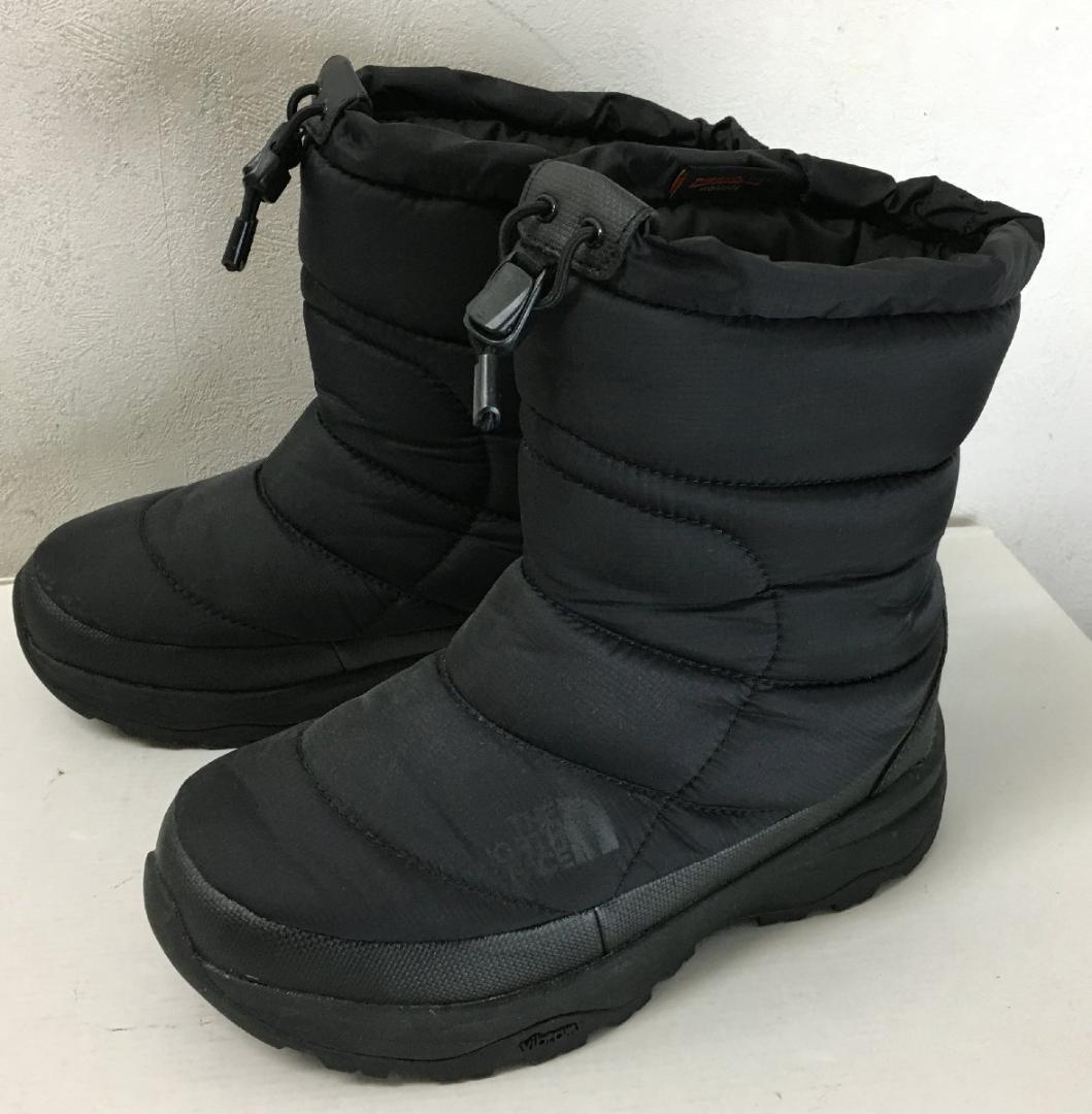 ノースフェイス 2025購入 現行 美品 ヌプシ ブーツ 黒 23cm THE NORTH FACE（ザ ノースフェイス） 濡れた路面に滑らない ノース