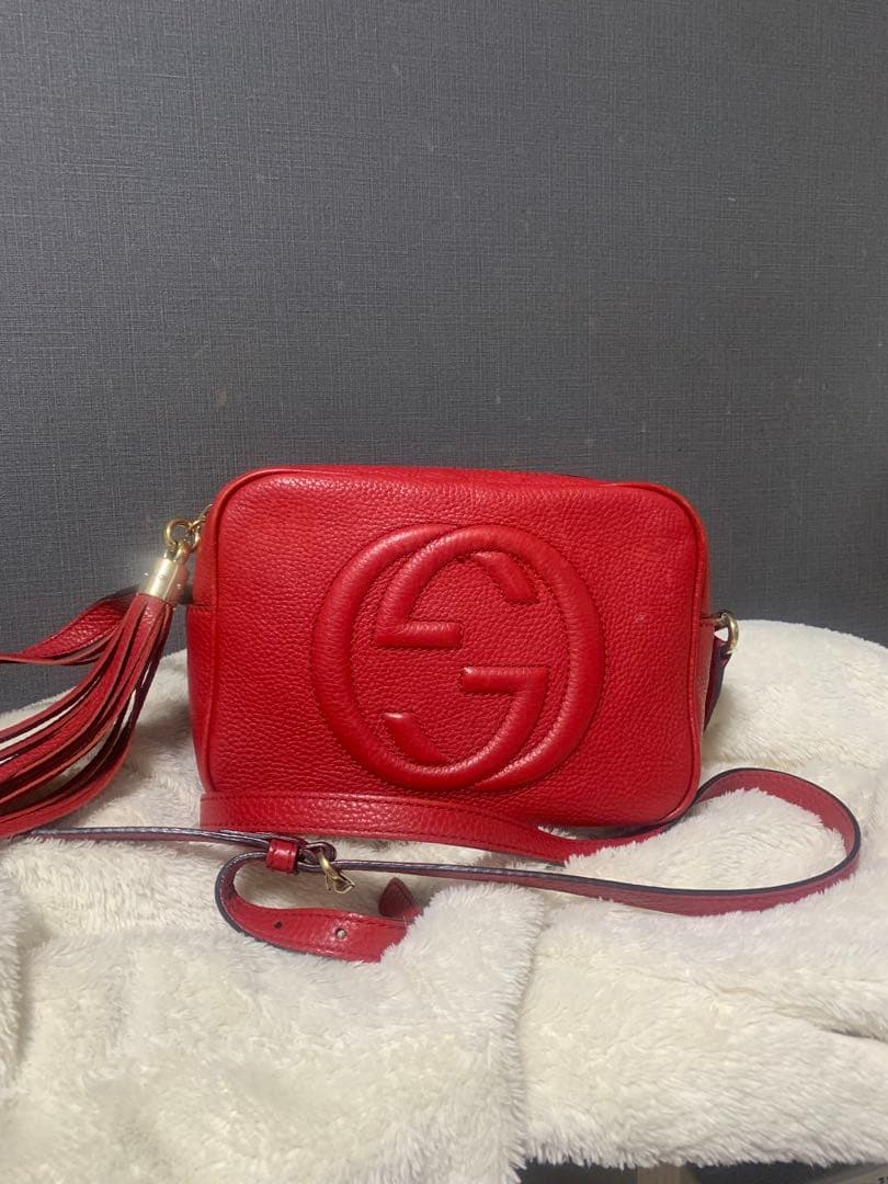 GUCCI ソーホー　ショルダーバッグ　赤 GUCCI / グッチ】ソーホー2wayバッグ|アイコニックなGGロゴで装いを