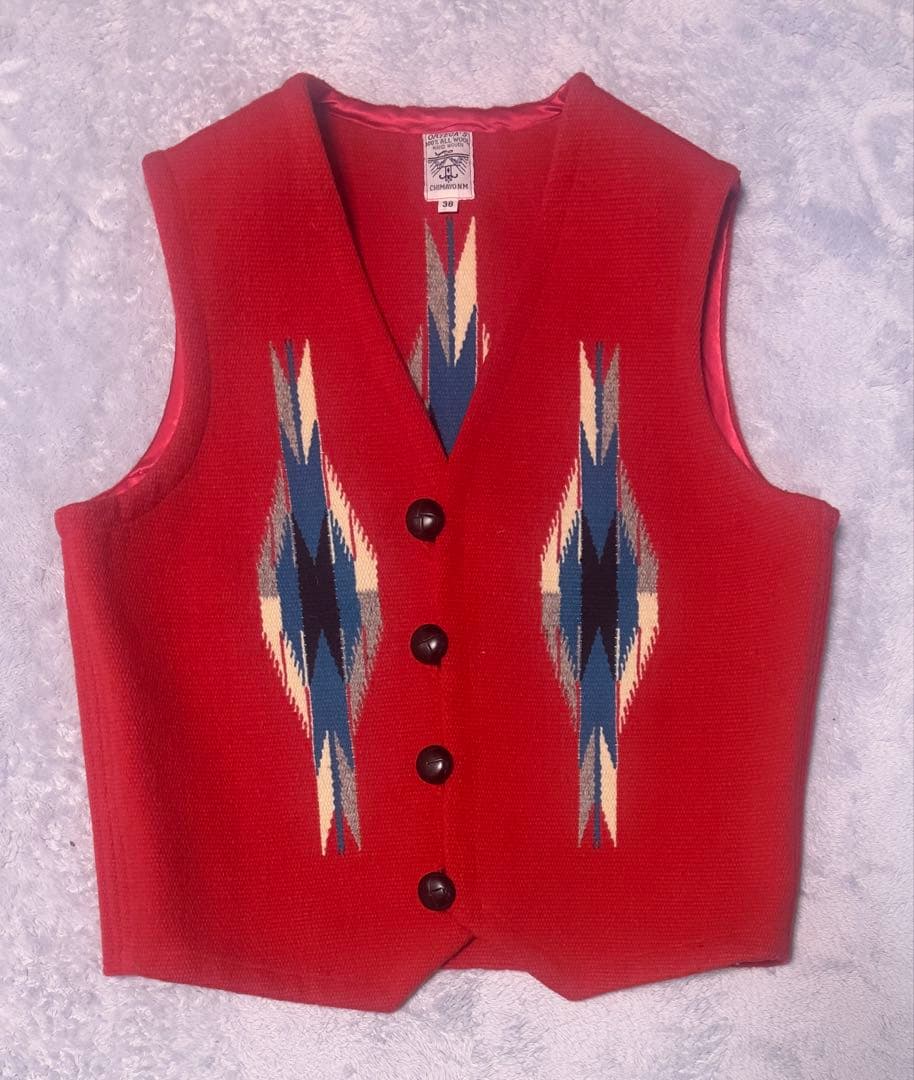 ORTEGA'S オルテガ チマヨベスト レッド38 美品 - メルカリ