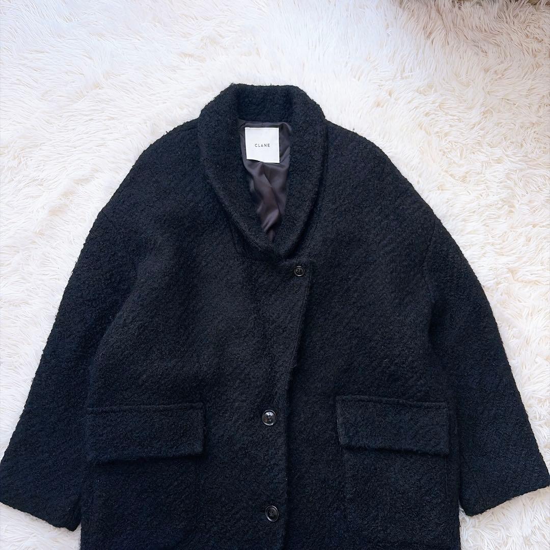 CLANE クラネ ウール ボアロングチェスターコート マキシ丈
