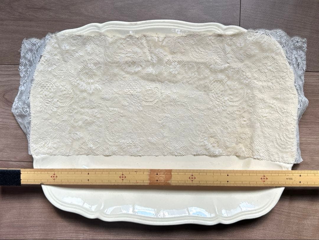 フランスアンティーク ミニョネットとレース、布花 カルトナージュ box