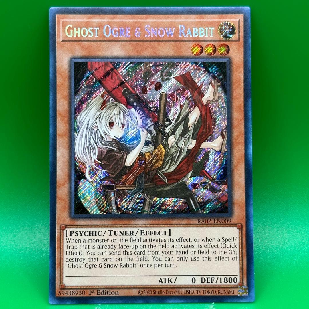 遊戯王 英語 幽鬼うさぎ イラスト違い 1st RA02 シークレットレア 海外