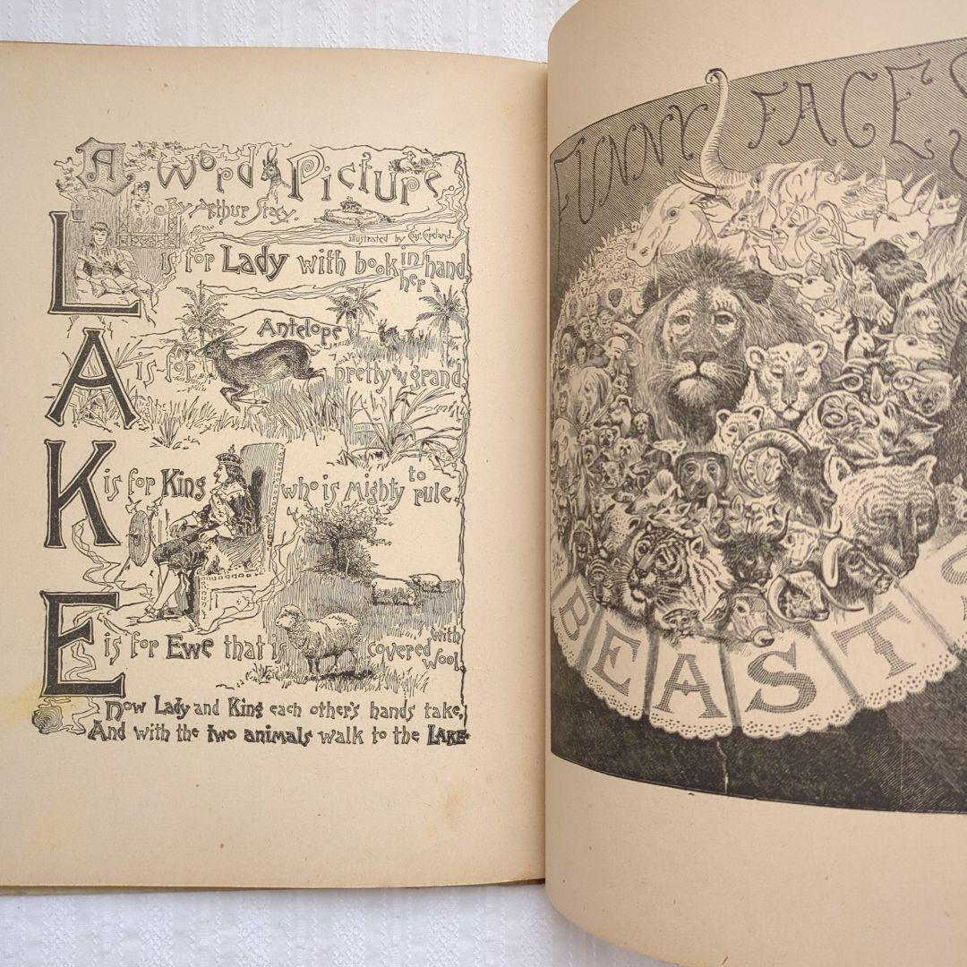 稀少1896年 アンティーク絵本 ヴィクトリアン 洋書 古書 ヴンテージ