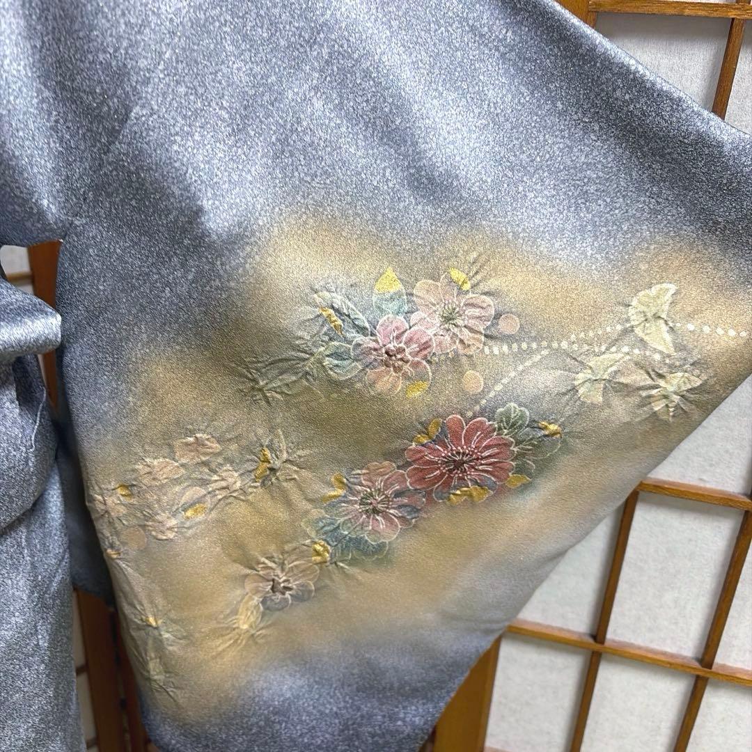 正絹　訪問着《辻ヶ花　銀通し》