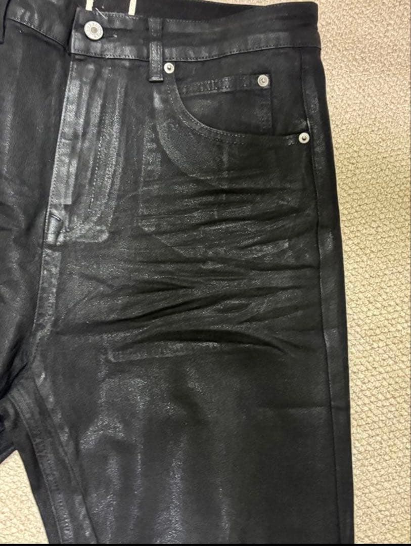 Waxed denim archive grunge edgy goth Lサイ | Shop at Mercari from