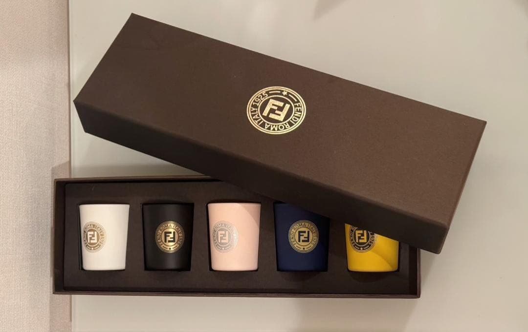 FENDI　フェンディ アロマキャンドル 5個セット【箱付き】 74364_3.jpg