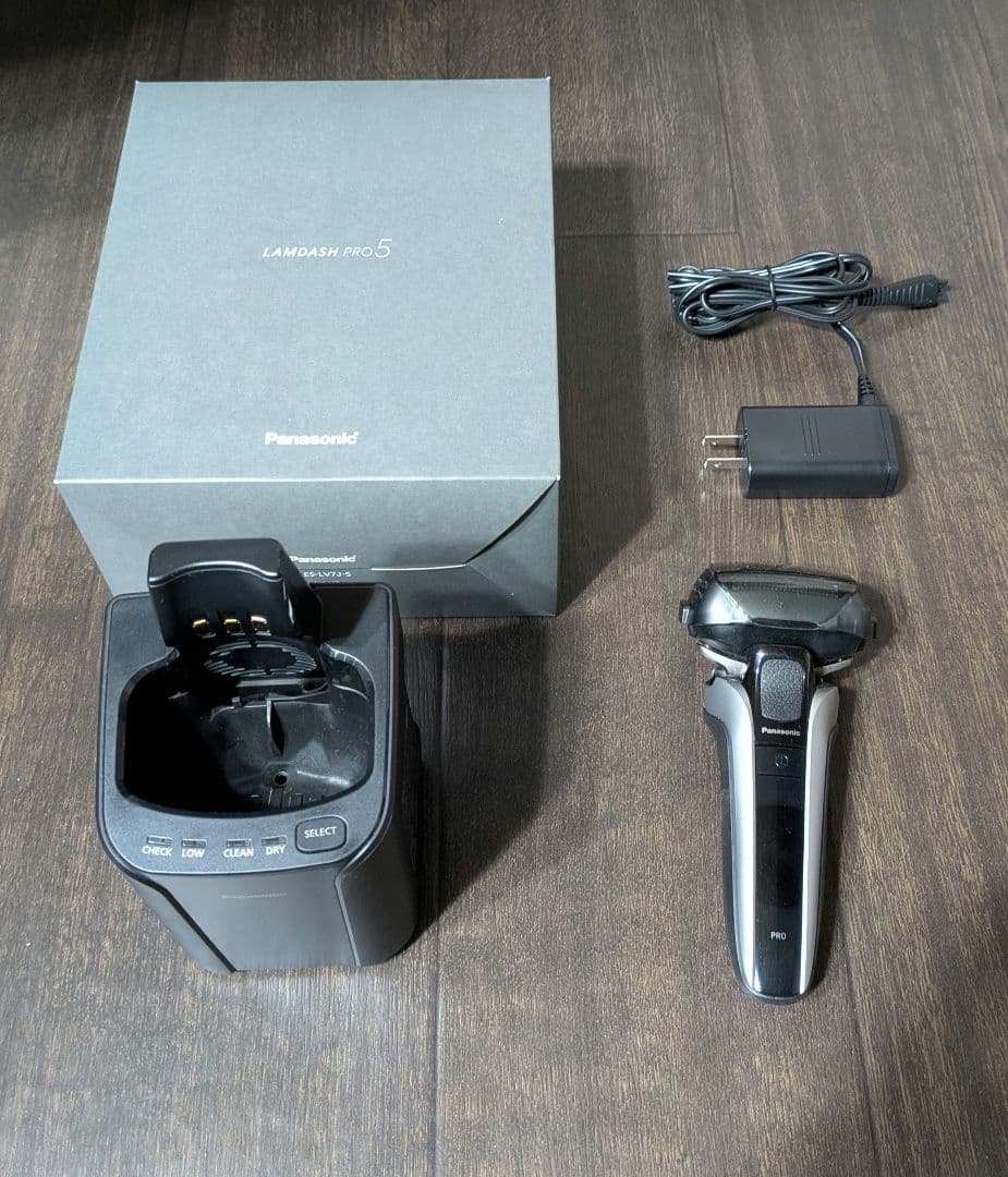 Panasonic ラムダッシュプロ5 ES-LV7J　洗浄剤4個付き ラムダッシュ パナソニック ラムダッシュPRO メンズシェーバー 5枚刃