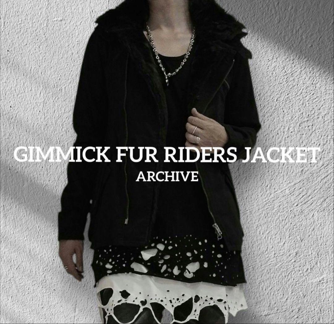 00s y2k archive gimmick変形ファーライダースジャケット平成 Y2K