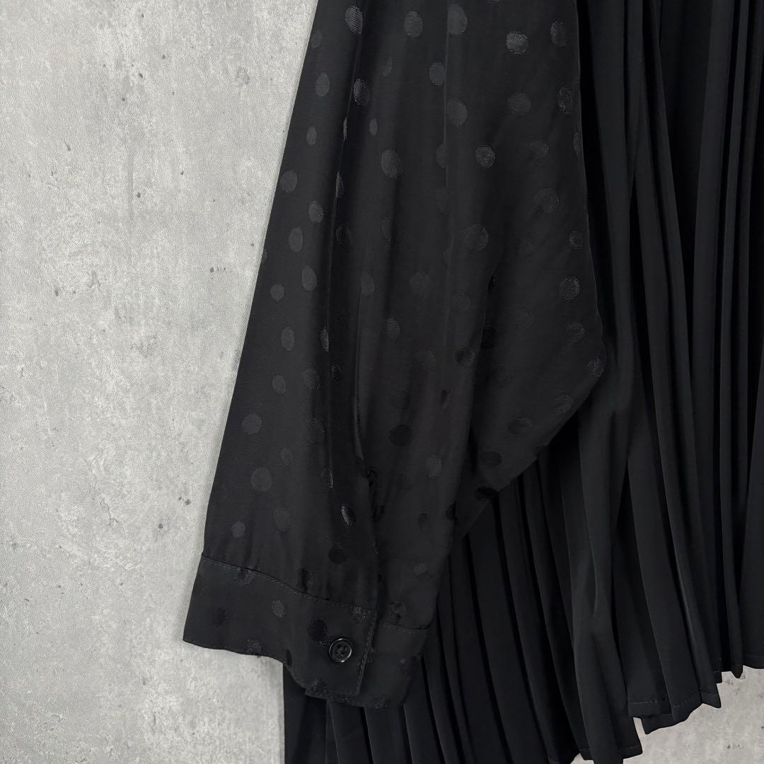 SUM1 STYLE スミスタイル アシメプリーツブラウス ドット切替 - メルカリ