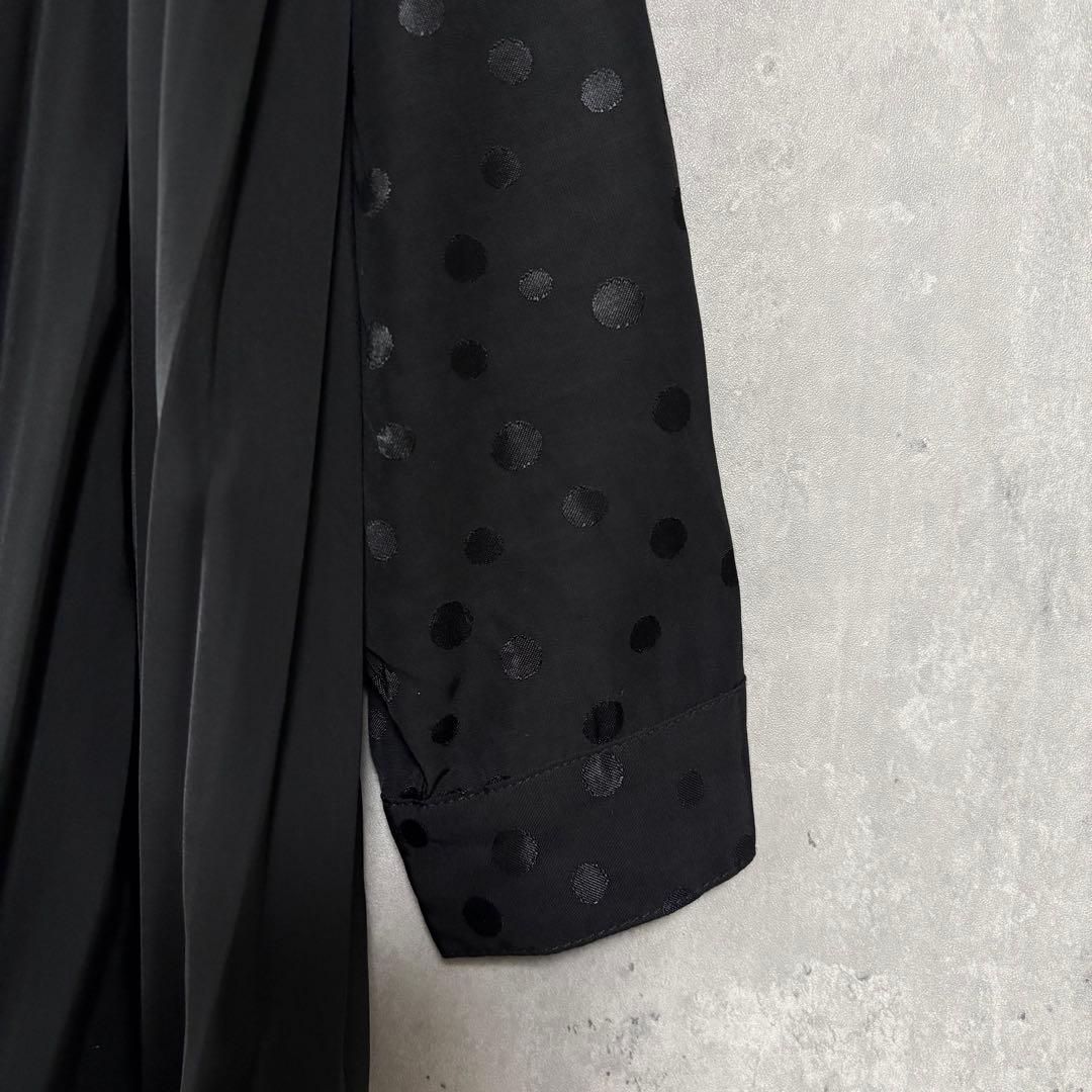 SUM1 STYLE スミスタイル アシメプリーツブラウス ドット切替 - メルカリ