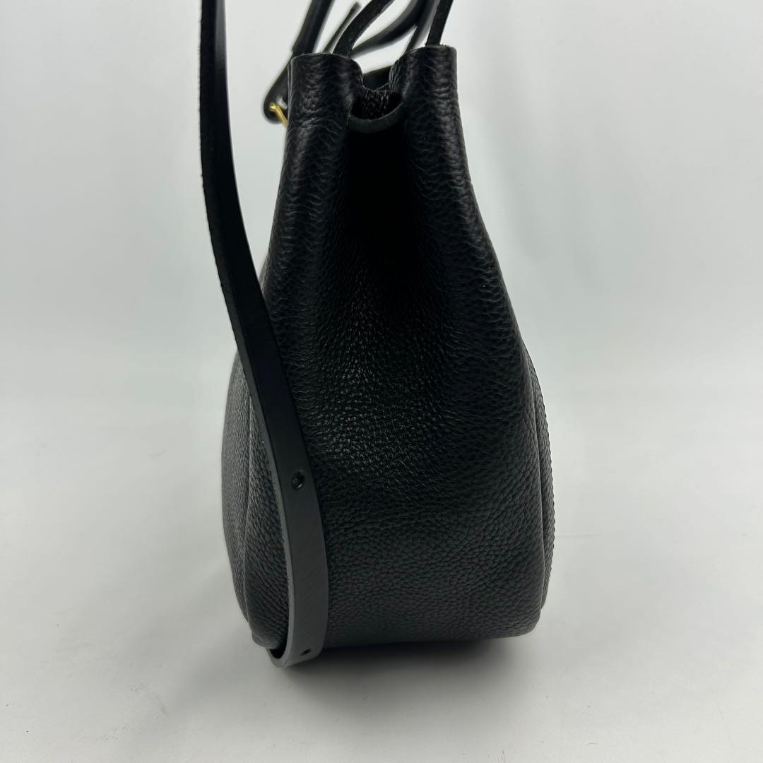 美品】ミミベリー ショルダーバッグ オールレザー ターンロック