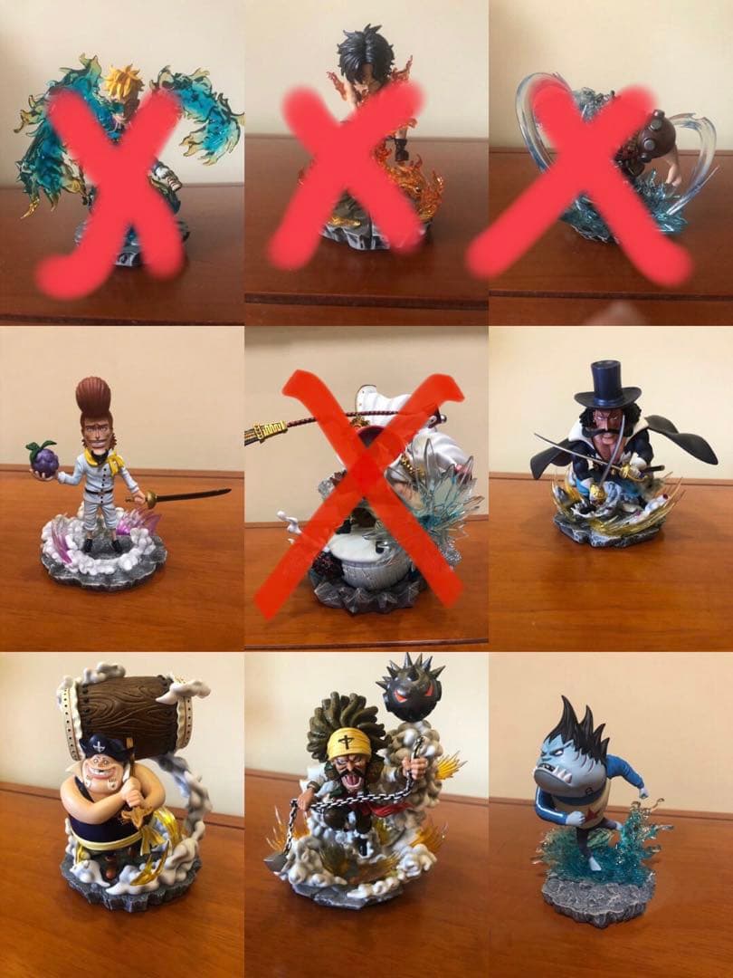 ワンピース ワーコレ yzスタジオ 白ひげ海賊団隊長 13台セット - メルカリ