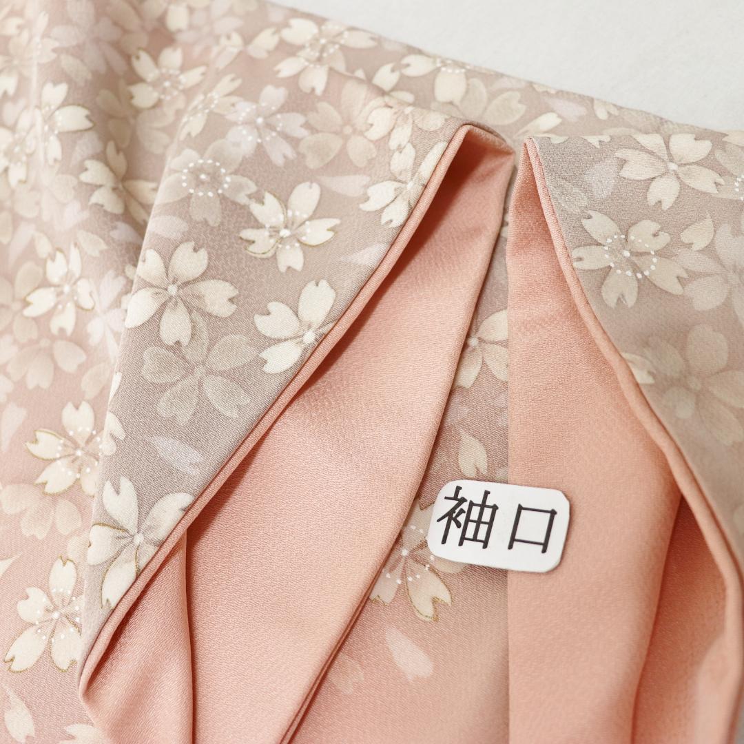 v2414☆ 着物淡雪 ☆作家物正絹袷訪問着品のある梅や桜の花模様