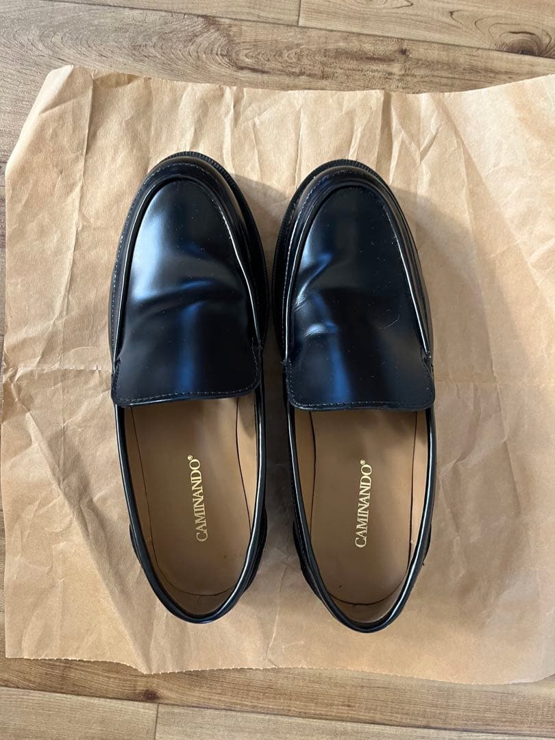 カレンソロジー /CAMINANDO プレーンローファー ブラック 38 - メルカリ
