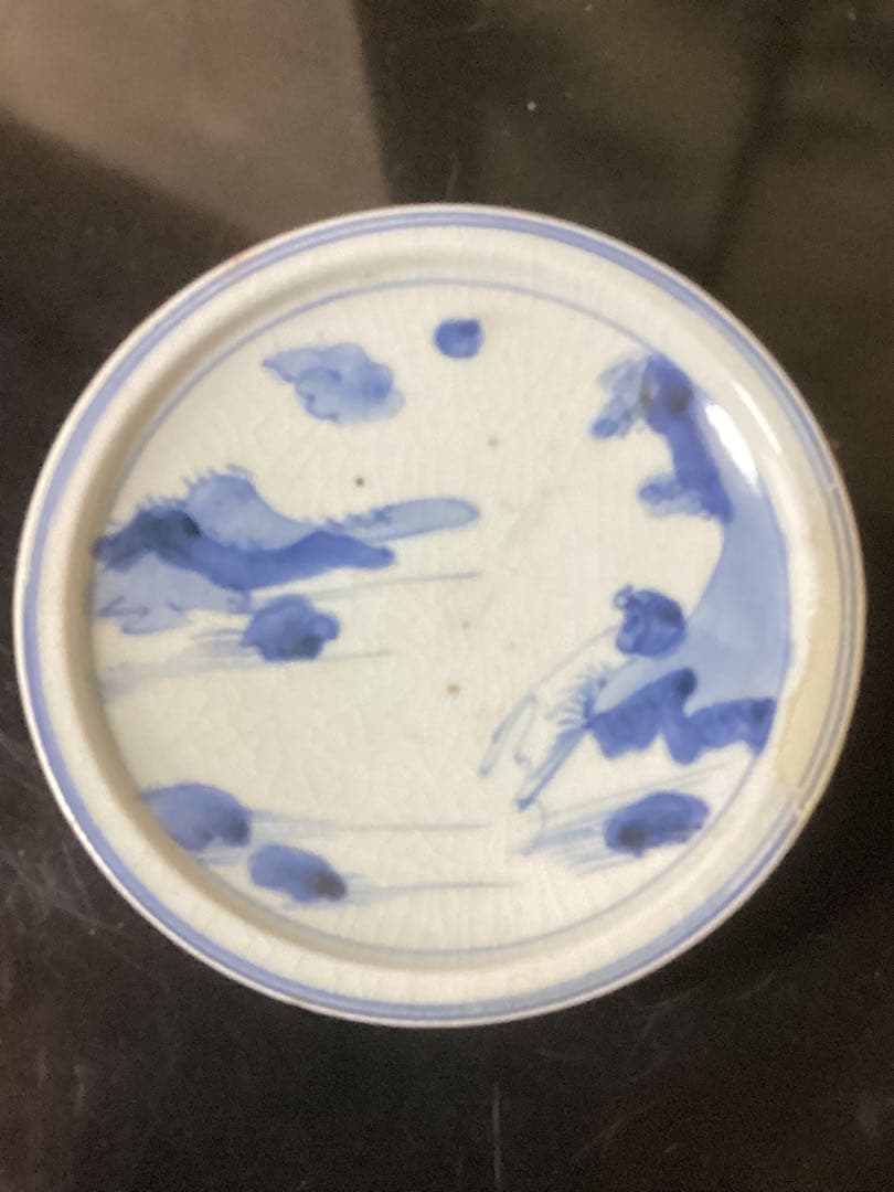 初期伊万里 江戸前期染付山水釣り人図 骨董古美術品 - メルカリ