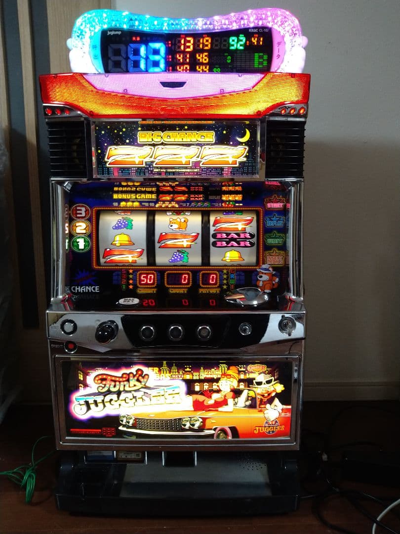 パチスロ　ファンキージャグラーKK　不要機　データカウンター付き　超美品！ 群馬県/埼玉県限定自社配送・直接引取可 北電子 スロット実機 初代