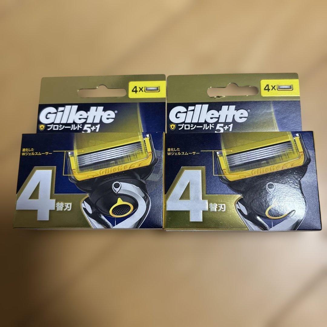 Gillette プロシールド 5+1 替え刃 4枚入×2箱 - メルカリ